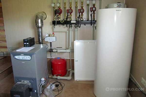 Монтаж напольного газового котла в частном доме